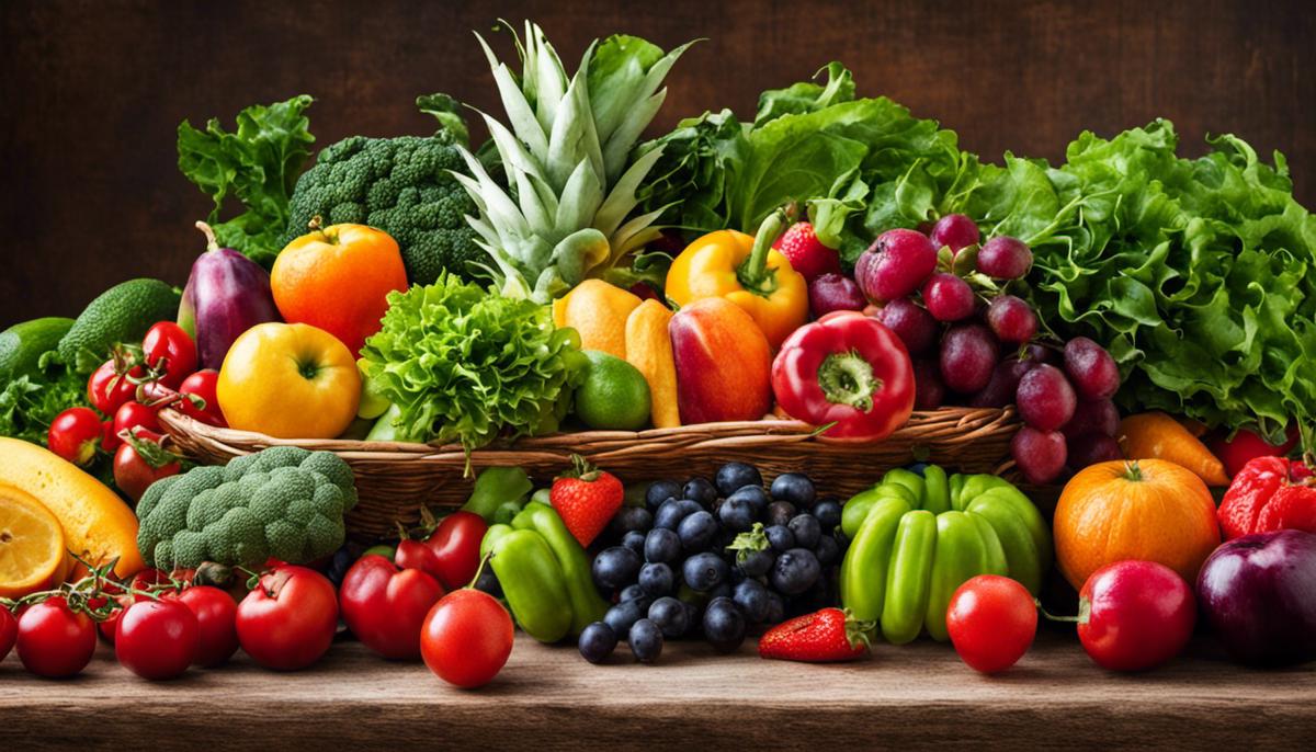 A vibrant image featuring a variety of colorful fruits and vegetables, highlighting the freshness and diversity of clean eating.