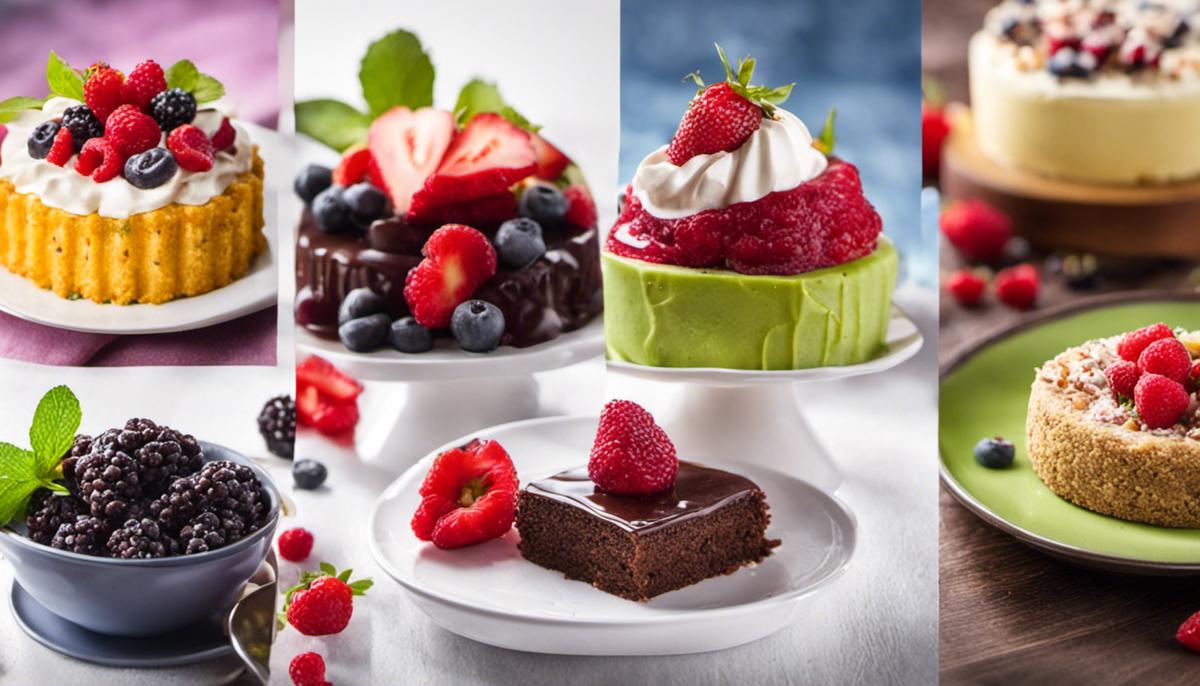Image of various healthy desserts, showcasing the colorful and flavorful options available.